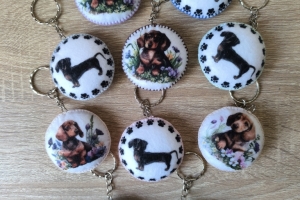 Állatfigurás kulcstartó